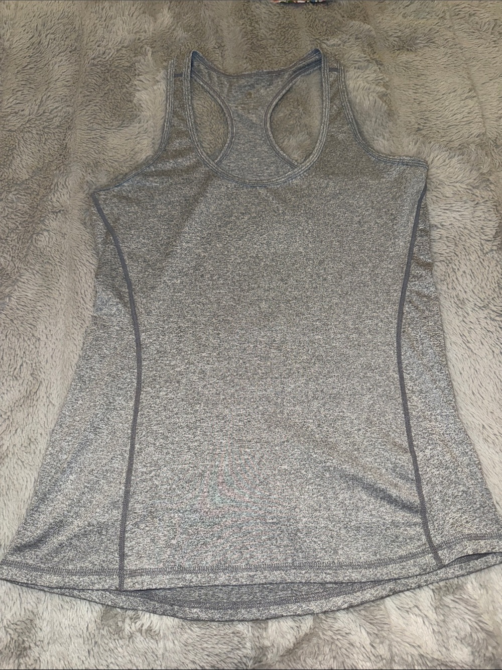 Icyzone Women's Gray Racerback Active Tank Top - Size Small